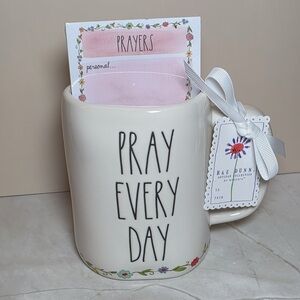 Rae Dunn Sping Easter PRAY EVERY DAY Flowers Mug NEW 2026 God Jesus Religious